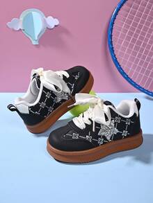 2026 Autumn New Baby Toddler Shoes, Girls Soft Bottom Trainers, Children Casual Sneakers, Unisex - Black - View 6