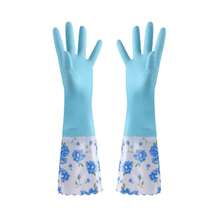 1 件长款、厚款、保暖内衬家用手套，适用于洗碗/清洁，彩色雏菊防滑 PVC 材料 - 彩色 - 查看 35