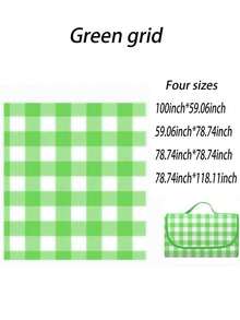 超大户外野餐露营毯 - 超大加厚防沙防水垫，轻便易携，户外防水可折叠野餐垫，便携式露营野餐垫，可折叠，方便携带，适合旅行、海滩、公园和徒步旅行，适合家庭和朋友使用。 - 彩色 - 查看 8