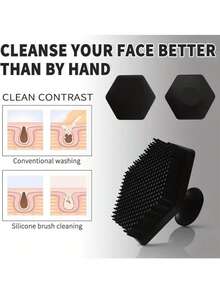 4pcs Silicone Back Scrubber And Soft Bath Glove Set, Exfoliating Body Scraper And Super Foaming Shower Brush Combo, Rich Foam Body Cleansing Tool