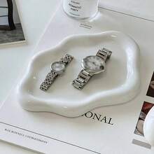 1个优雅云朵形塑料托盘 - 单层奢华珠宝和香水展示架，时尚家居/客厅珠宝托盘和钥匙架 - 圣诞节、感恩节、新年和情人节的完美礼物，适合优雅收纳和提升空间美感，也适合节日庆祝活动。 - 彩色 - 查看 5