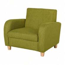 Children's Armchair With High Back | Mini Sofa With Wood Frame & Anti-Slip Legs - Default - View 2