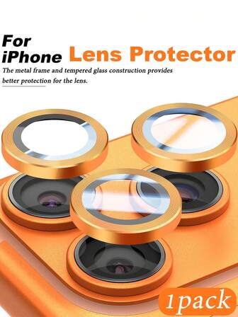 1 Paquete, Compatible con iPhone 11/12/13/14 Pro Max/15 Pro Max/16/16 Plus/16 Pro/16 Pro Max/17/17 Plus/17 Pro/17 Pro Max, Película protectora decorativa con lente de ojo de águila con patrón CD, alta definición y anti-caída