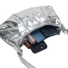 Adidas Bolso bandolera casual para mujer, estilo KC2771 - plata metálica - Ver 7