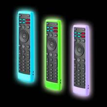 Luminous Silicone Skin Cover Replacement For Vizio XRT136/XRT140 D Series Smart TV Remote Control, Enhances Grip And Protection