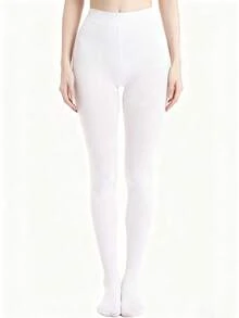 1双女士80D柔软纯色半透明高腰无脚打底裤，米色简约纯色紧身裤，适合日常穿着 - 常規款 - 查看 8