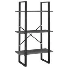 Mensola vidaXL grigia 60x30x105 cm in legno massello di pino - Cammello - Visualizzare 10