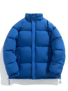 Reversible Padded Couple Jacket, Fashionable Unisex Thick Outerwear, Winter