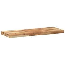 Floating Shelf 80x30x4 Cm Oil Finished Solid Wood Acacia - Brown - View 7