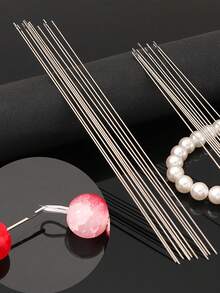 3/5/7pcs Set Of Bead Needles With Side Openings For Easy Threading, Suitable For Handicraft And DIY Bead Making - With Storage Tube - Beading Needle - View 7