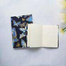 1Pc A5/A6 Black Background Butterfly Pattern Laptop Cover, Planner Case Cover Protection Shell Magazine Cover Protection Office Stationery, Back To School - Single Piece - View 10