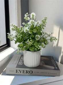 人造植物盆栽家居装饰、点缀景观、情人节、礼物 - 綠色 - 查看 13