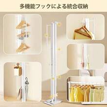 URYAN 物干しスタンド 室内用 折りたたみ コンパクト 収納 布団干し ハンガーラック 洗濯物干し ベランダ 組み立て簡単 ホワイト - ワンサイズ - チェックする 5