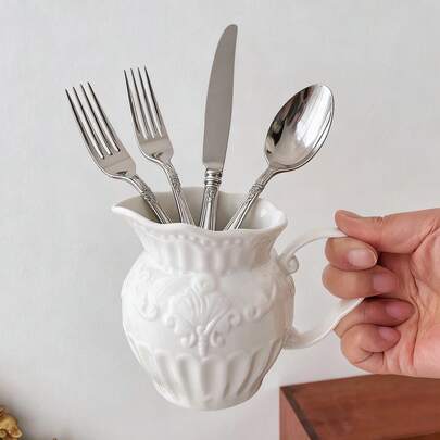 Storage Jar, Chopsticks & Spoon Draining Organizer, Creative Tableware, Kitchen Household Storage Jar, Decorative Item, Tableware Storage Jar, Storage Bucket, Chopstick Holder