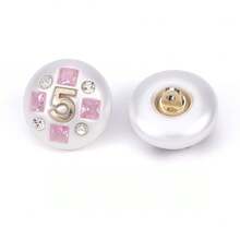 10 Pieces Of Boho Point No.5 Artificial High Gloss Diamond Button Exquisite Metal Button Dress Women's Suit Jacket Hand Sewn Button - Multicolor - View 8