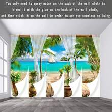 Murales de pared de tamaño personalizado, paisaje submarino de la isla del mundo, murales de pared autoadhesivos extraíbles de despegar y pegar, papel pintado fotográfico grande - Naturaleza Paisaje Cisne Lake - Ver 3