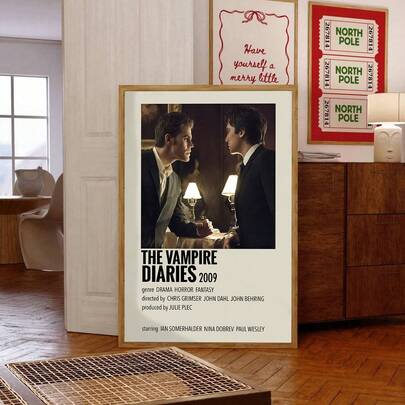 1pc Frameless Movie TV Series Scene Poster Film Quote Wall Art Cinema Aesthetic Print Pop Culture Decor For Bedroom Dorm Living Room Home Theater Party Decoration Best Gift Choice