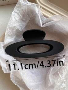 4pcs/1pc Women's Black, White, Khaki, Brown Lightweight Plastic Hair Clips, Fashion Versatile High-End Elegant Simple Solid Color Hair Claws, Suitable For Daily Outing, Casual, Party, Commute, Beach, Vacation, Ponytail, Bun Hairstyle, Washing Face, Bathing, Makeup, Outfit Accessory Women Claw Clip Fashion Hair Clutch