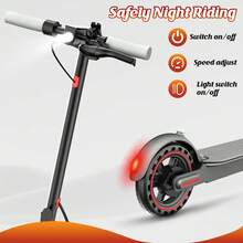 Foldable Electric Commuter Scooter 350W Motor 15.5MPH Max Speed 23.6 Miles Range 8.5" Honeycomb Tires With APP & Dual Brakes - 紅色 - 查看 4