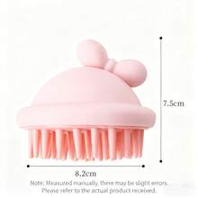 Cute Little Red Riding Hood Silicone Hair Washing Brush - Dual Wet & Dry Use, Gentle Cleansing + Scalp Massage | Home Beauty Tool - Multicolor - View 7