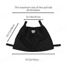 1PC & 2PCS Stroller Bag Large Capacity Waterproof - Reusable Washable Mummy Bag With Black Bear Pattern, Holds Mobile Phone, Wallet & Milk Bottles For Home & Travel