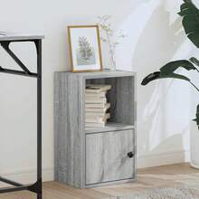 Libreria vidaXL Sonoma grigio 31x24x52 cm in legno composito - Cammello - Visualizzare 3