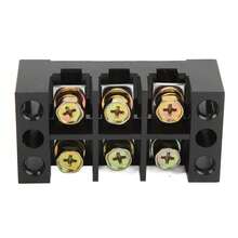 Dioche - Bloque de Tira de Terminales Gran Corriente Cableado Fácil Circuito de Tierra Bloque de Terminales 600V Circuitos Separados 60A (3 posiciones (603 - 4 posiciones (604) - Ver 12