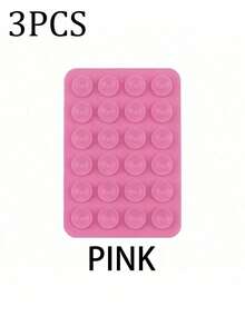 Double-Sided Silicone Phone Grip Handle, Suction Cup Phone Case Stand, Hands-Free Sticky Phone Holder, Suitable For Selfie And Video, Phone Finger Grip Stand, Wall Mounted, Car Mount, Applicable For Home, Office, Bathroom, Kitchen, Easy To Clean, No Trace, Soft Touch, Reusable Phone Accessory