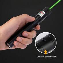 Areyourshop High Power Green Laser Pointer 532nm 900 Miles Range, Rechargeable Laser Pen With Safety Lock & Focus Adjustable, Aviation Aluminum Alloy Laser Torch For Presentation, Teaching, Astronomy - Black - View 6