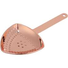 Colador de Cóctel de Acero Inoxidable, Colador de Barman Triangular, Colador de Barra de Cóctel para el Hogar, Bar(Cobre) - 1 - Ver 6