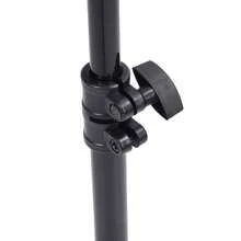 Soporte de reposabrazos de altura ajustable, trípode de acero al manganeso con almohadilla de cuero PU impermeable para salón de belleza. - Negro - Ver 11