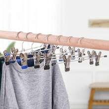 5/10/20pcs Metal Pant Hangers With Clips - Ultra Thin, Space-Saving Design, Suitable For Skirts, Shorts And Pants - Durable Clothing Storage Solution, Clothes Hangers - Multicolor - View 5