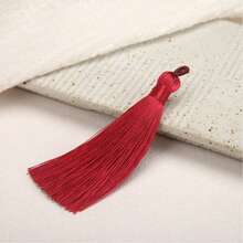 悬挂式丝绸流苏缝纫流苏饰边钥匙流苏，用于DIY装饰窗帘。