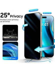 3片装9H全覆盖防窥钢化玻璃屏幕保护膜，兼容三星Galaxy/17/16/荣耀/Poco/红米等多种机型，防摔、不易碎、防窥钢化玻璃，无气泡，易贴，坚固耐用，不支持指纹解锁，屏幕保护必备品，适用于日常、办公、家庭使用。手机屏幕保护膜，手机配件，隐私屏幕保护膜，防水防震防摔防刮。 - 黑色 - 查看 6