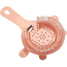 Colador de Cócteles, Colador de Cócteles, Herramienta de Barra, Colador de Barra de Acero Inoxidable, Colador de Bebidas Tipo Wintersweet, Filtro de Hielo para Camareros y (Oro - Oro rosa - Ver 9