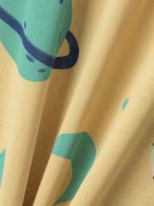 6pcs/Set Boys' Cartoon Astronaut Print Lightweight Long Sleeve Pajama Set, Spring/Autumn - Multicolor - View 8