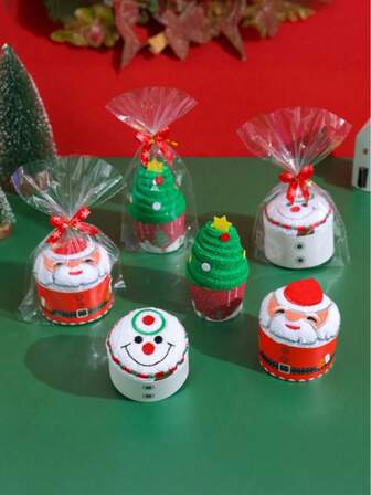 3/1 Pack Microfiber Christmas Towel Gifts - Christmas Themed Cartoon Santa Claus, Tree, Snowflake Design, Super Absorbent Drying Cloth For Kitchen And Bathroom, Christmas Party Holiday Gift Set