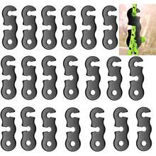 WADY Tensor de Cuerda de aleación de Aluminio, Ajustador de Guyline, Hebilla Antideslizante con Cordón ​ Sujetador de Cuerda para Tienda Hebilla de Paracaídas (Negro,) - Naranja - Ver 7