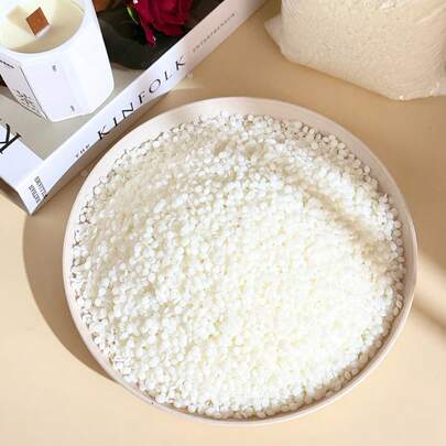 100/500/1000g Granos de cera de soja pura, material natural sin aditivos, suministros para hacer velas sin humo DIY para decoración del hogar, velas perfumadas, velas en taza, regalo del Día de la Madre, Día de San Valentín, regalos del Día de la Madre para mujeres, materiales de producción artesanal para el hogar