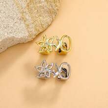 Gold Teeth Grillz For Women, Hollow Gold Floral Cherry Tooth Caps Silver Grills For Your Teeth 14K Gold Plated Jewelry For Cosplay Fashion Extra Molding Bar Valentine's Day Gift For My GirlfriendValentine's Day Gift For My Wife Heart Drop Love Gift For Lovers Gift For My Girlfriend Couple Jewelry Accessories - 金色 - 查看 10