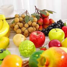 M.S MO SHI HOME FURNISHINGS 6/8 Peças de Ornamentos de Frutas Artificiais, Decoração Doméstica de Frutas Simuladas, Combo de Frutas Artificiais - Maçã, Laranja, Pêra, Uva, Adequado para Decoração Doméstica, Decoração de Quarto, Decoração de Cozinha, Decoração de Mesa, Peça Central, Decoração de Exposição, Decoração de Festa, Mockup de Foto de Frutas, Adereços de Foto, Presentes de Aniversário e Decoração de Quarto de Volta às Aulas.
