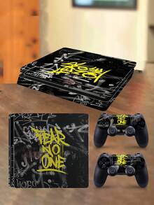 1 Set Slim Game Console Printed Skin Sticker, Waterproof Durable Scratch-Resistant Protective Decal