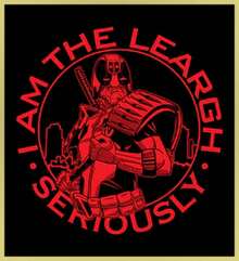 DREDDPOOL - DEADPOOL / JUDGE DREDD MASH-UP - NEW POP TURBO TEE!.Printed T-Shirt - Black - View 7