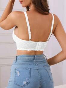 حمالة صدر من الدانتيل مع سلك داعم، حمالة صدر نسائية من الدانتيل مع حافة مطاطية داعمة، قطعة واحدة