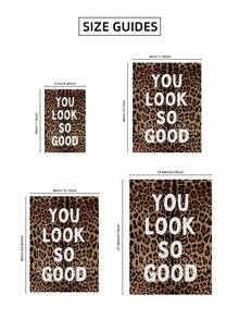 1件無框「You Look Great」豹紋學院風獵豹牆面裝飾，Y2K復古美學海報，女孩臥室宿舍裝飾 | 房間牆面藝術，復古裝飾，宿舍必備 - 彩色 - 查看 8