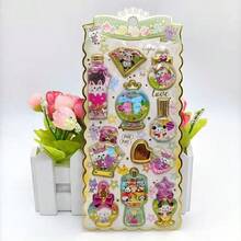 New Shiny Cartoon 3D Shake Stickers, Large Cute Liquid Filled Shaking Water Stickers - Multicolor - View 11