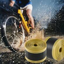 2pcs Bicycle Tire Liners, Puncture Protection Strips Compatible With 12" 16" 18" 20" 24" 26" 27.5" 29" Mountain Bike Tires, 40mm*1.0mm*2300mm, Thin Protective Lining, Tear-Resistant Material, Anti-Leak Liner, Commuter Bike - Multicolor - View 6