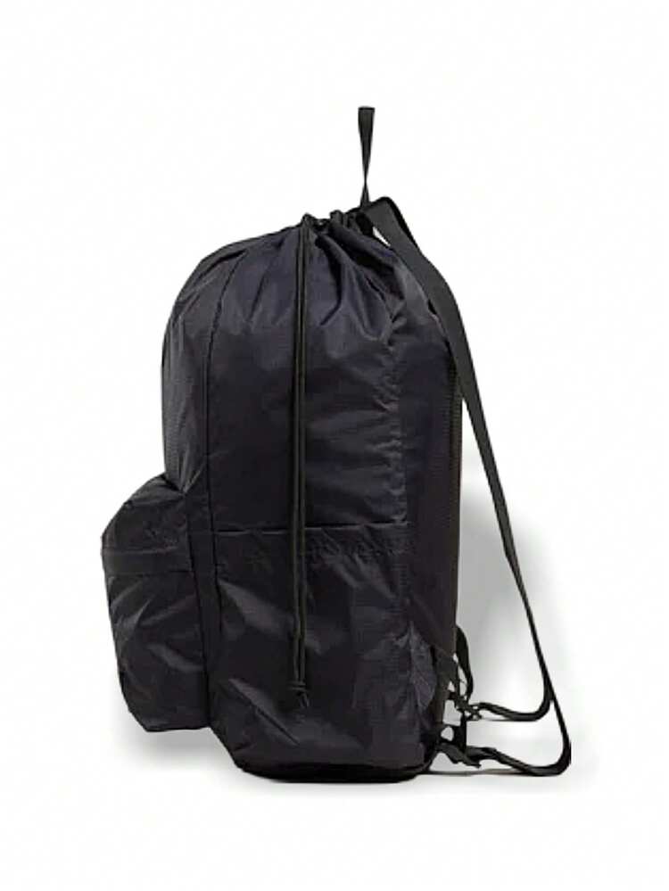 Vans Old Skool 男女通用束口背包 透气轻便 多功能 学校户外日常 易清洗 黑色 VN00082G9RJ1 - 黑色 - 查看 6