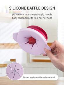 KUNT 1 pieza Conjunto de tazón de silicona para bebé con 3 en 1 con pajita, apto para alimentar sopa y comida complementaria