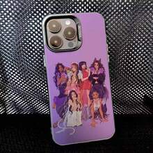 Funda de teléfono KATSEYE Gnarly para 17 16 15 14 13 12 11 Pro Max gris negro mate láser metálico aurora - Z1 - Ver 5